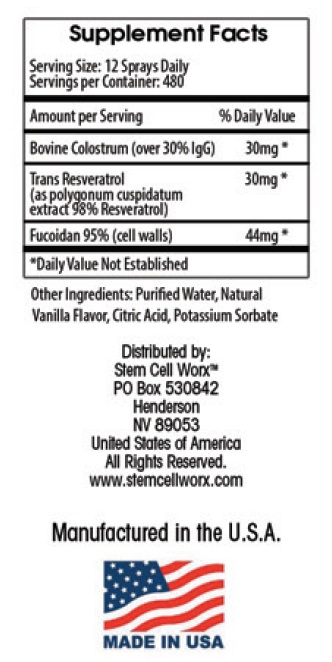 3 Pack Deal - Stem Cell Worx Supplements - Cell Nutrition